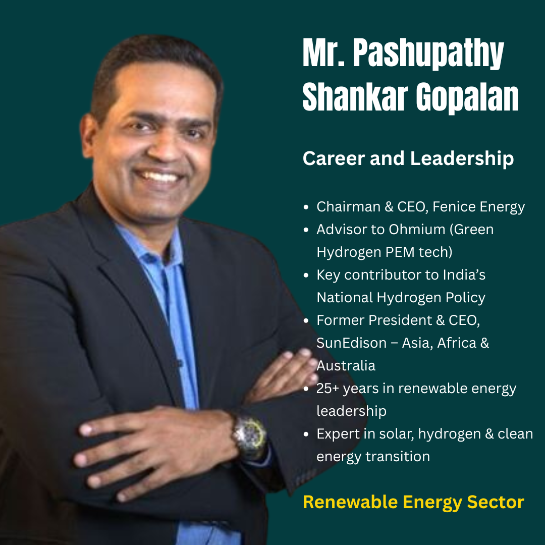 Mr. Pashupathy Shankar Gopalan